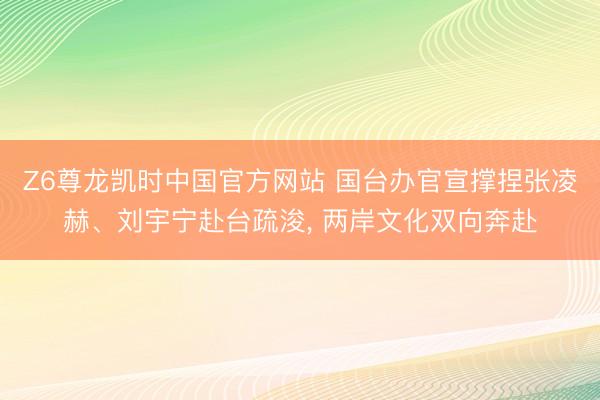 Z6尊龙凯时中国官方网站 国台办官宣撑捏张凌赫、刘宇宁赴台疏浚， 两岸文化双向奔赴