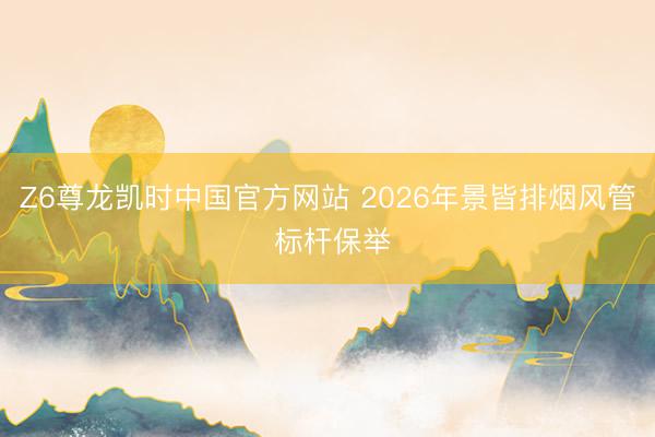 Z6尊龙凯时中国官方网站 2026年景皆排烟风管 标杆保举