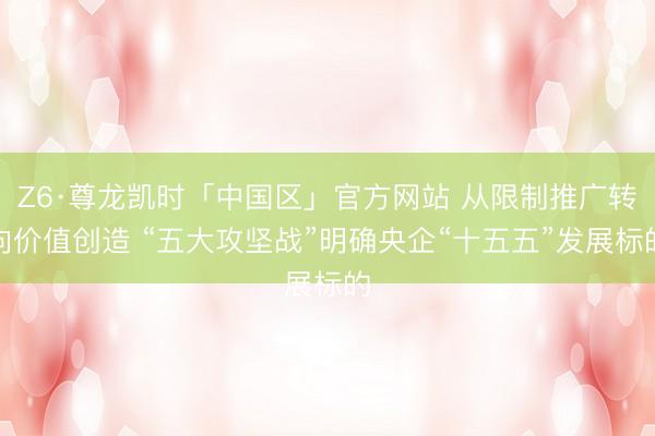 Z6·尊龙凯时「中国区」官方网站 从限制推广转向价值创造 “五大攻坚战”明确央企“十五五”发展标的