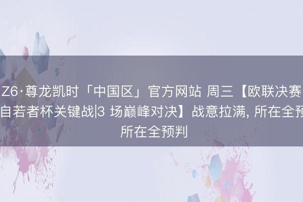 Z6·尊龙凯时「中国区」官方网站 周三【欧联决赛 + 自若者杯关键战|3 场巅峰对决】战意拉满， 所在全预判