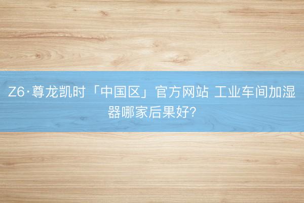 Z6·尊龙凯时「中国区」官方网站 工业车间加湿器哪家后果好?