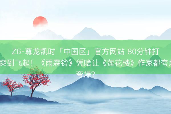 Z6·尊龙凯时「中国区」官方网站 80分钟打戏爽到飞起！《雨霖铃》凭啥让《莲花楼》作家都夸爆？