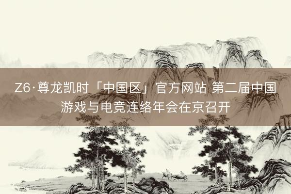 Z6·尊龙凯时「中国区」官方网站 第二届中国游戏与电竞连络年会在京召开