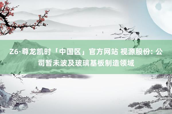 Z6·尊龙凯时「中国区」官方网站 视源股份: 公司暂未波及玻璃基板制造领域